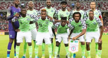 SUPER EAGLES MOVE UP IN FIFA RANKINGS