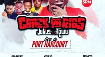 JULIUS AGWU STORMS PORT HARCOURT WITH “CRACK YA RIBS” THIS CHRISTMAS