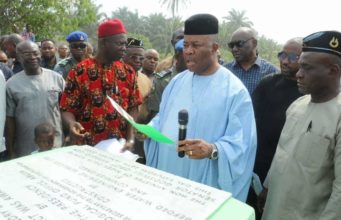 FG COMMISSIONS 1.069BN IBIAKU UTIT-URUAN EROSION CONTROL PROJECT.