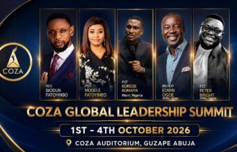 Abuja Set for COZA Global Leadership Summit 2026 as Rev. Biodun Fatoyinbo Leads Leading Voices in Faith, Business and Leadership from October 1–4